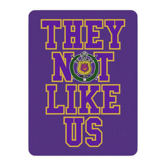 They Not Like Us Omega Psi Phi Sherpa Blanket
