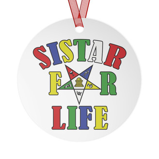  Sistar For Life Order Of Eastern Star OES Christmas Ornaments 
