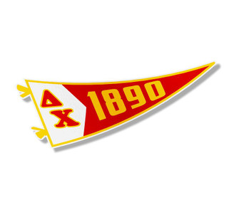  Delta Chi Pennant Sticker 