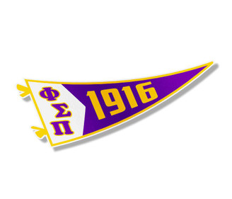  Phi Sigma Pi Pennant Sticker 