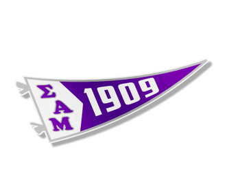  Sigma Alpha Mu Pennant Sticker 