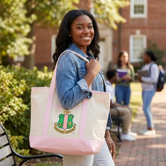 Alpha Kappa Alpha Crest Sailing Tote Bag