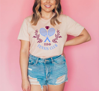 Pi Beta Phi Tennis Club Tee