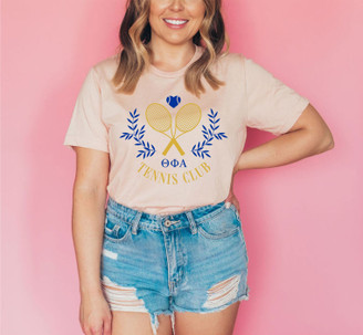 Theta Phi Alpha Tennis Club Tee
