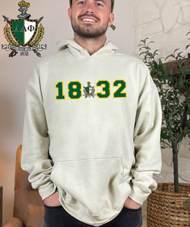  Alpha Delta Phi Crest Year Hooded Sweatshirt 