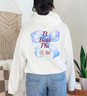  Pi Beta Phi Bows Established Hoodie 