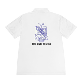  Phi Beta Sigma Crest Sport Polo Shirt 