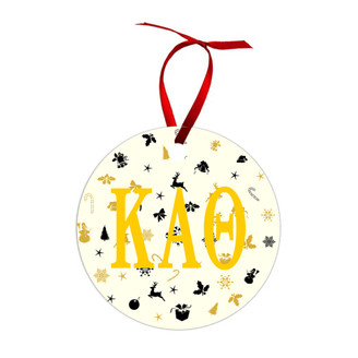 Kappa Alpha Theta Holiday Cheer Christmas Ornaments