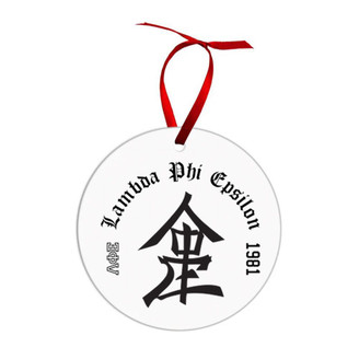 Lambda Phi Epsilon Crest & Year Circle Ornaments 
