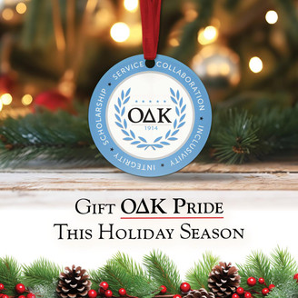  Omicron Delta Kappa Crest & Values Ornaments 