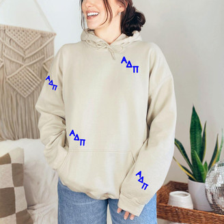  Alpha Delta Pi Embroidered Hooded Sweatshirt 