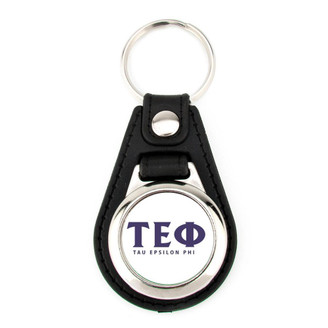  Tau Epsilon Phi Leatherette Teardrop Key Chain 