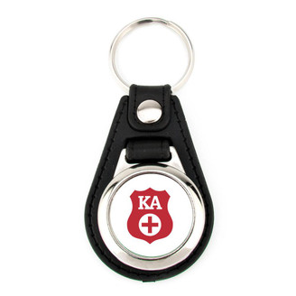  Kappa Alpha Leatherette Teardrop Key Chain 