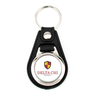  Delta Chi Leatherette Teardrop Key Chain 