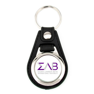  Sigma Lambda Beta Leatherette Teardrop Key Chain 