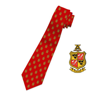  Delta Chi All Over Crest Necktie 