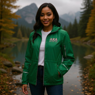 Alpha Kappa Alpha Packable Full Zip Jacket