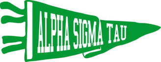  Alpha Sigma Tau Pennant Decal 