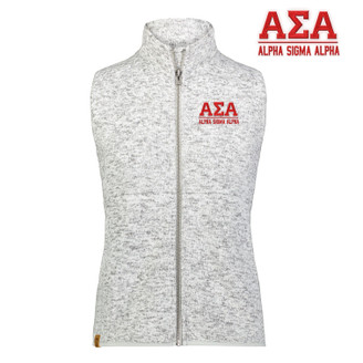 Alpha Sigma Alpha Alpine Sweater Fleece Vest