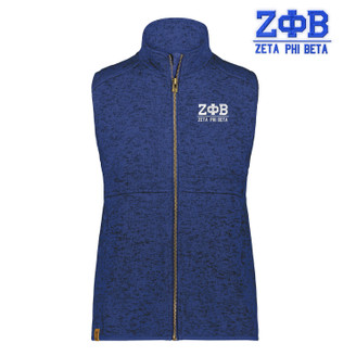 Zeta Phi Beta Alpine Sweater Fleece Vest