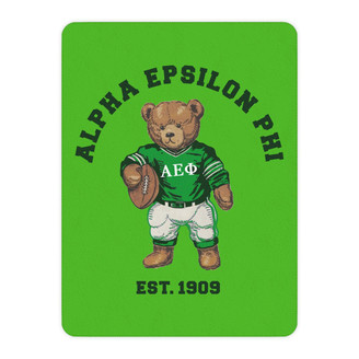 Alpha Epsilon Phi Teddy Bear Sherpa Blanket - Giant Size!