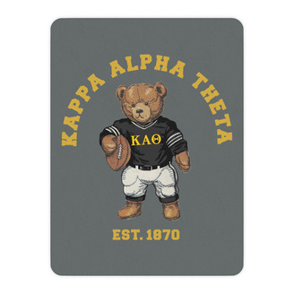  Kappa Alpha Theta Teddy Bear Sherpa Blanket - Giant Size! 