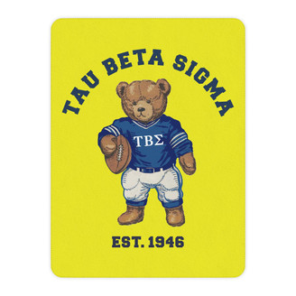 Tau Beta Sigma Teddy Bear Sherpa Blanket - Giant Size!