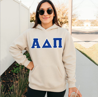 Alpha Delta Pi - 2 Day Ship Twill Hooded Sweatshirt