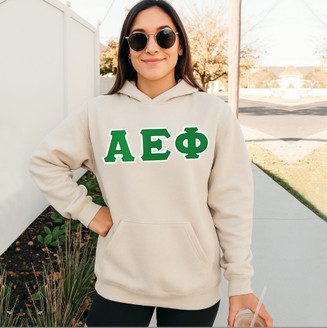 Alpha Epsilon Phi - 2 Day Ship Twill Hooded Sweatshirt