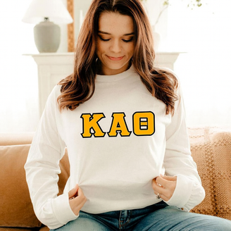 Kappa Alpha Theta - 2 Day Ship Twill Long Sleeve Tee