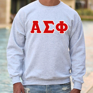 Alpha Sigma Phi - 2 Day Ship Twill Crewneck Sweatshirts 