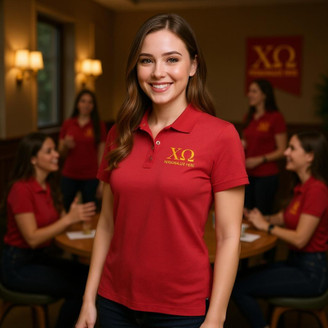 Chi Omega Eco Polo