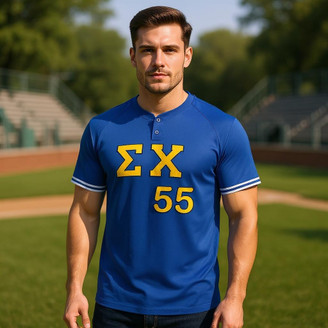 Sigma Chi Cutter Henley Jersey