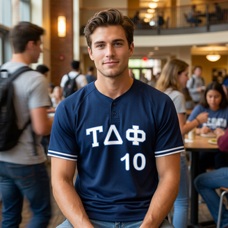 Tau Delta Phi Cutter Henley Jersey