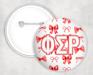  Phi Sigma Rho Multi Bows Pin Buttons 