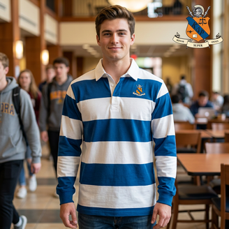 Kappa Delta Rho Classic Crest Rugby Shirt
