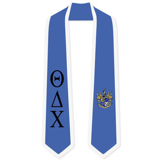  Theta Delta Chi Greek 2 Tone Lettered Graduation Sash Stole 