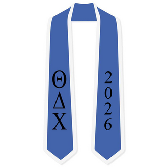 Theta Delta Chi Graduation Sash Stole w/ Year