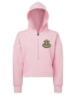 Alpha Kappa Alpha Half Zip Hooded Jacket