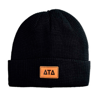 Delta Tau Delta Beanie Hat - Winter Hat -Greek Patch