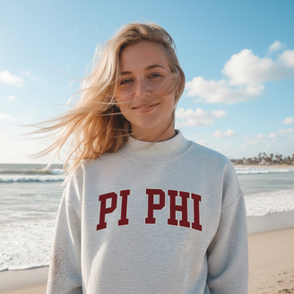 Pi Beta Phi Varsity Lightweight Mockneck Sweatshirt
