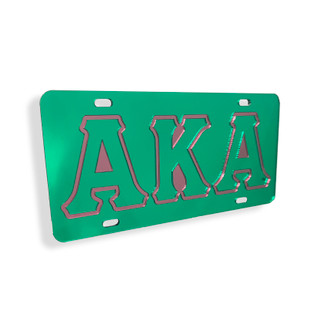 Alpha Kappa Alpha Green Mirror Background Plate
