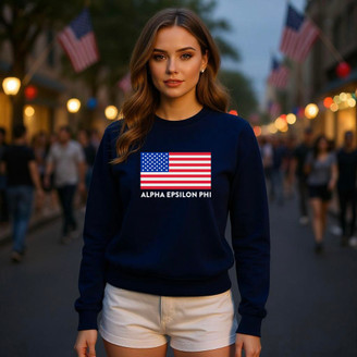 Alpha Epsilon Phi USA Crew Sweatshirt