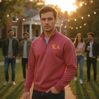 Kappa Alpha Comfort Colors 1/4 Zip Pullover