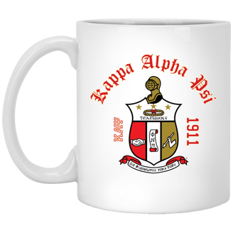 Kappa Alpha Psi Crest & Year Ceramic Coffee Cup 11oz