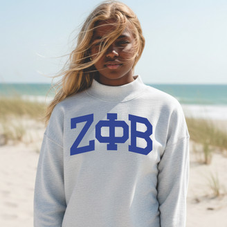 Zeta Phi Beta Lightweight Varsity Mockneck Sweatshirt