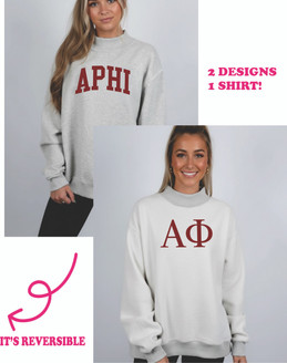Sorority Reversible Varsity Mockneck Sweatshirt