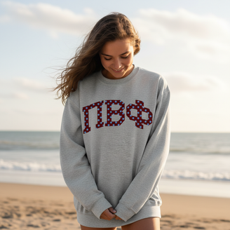 Sorority Greek Polka Dots Crewneck Sweatshirt