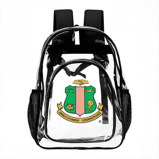 Alpha Kappa Alpha Clear Backpack with Mesh Pocket