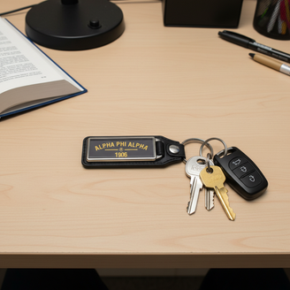 Alpha Phi Alpha Rectangle Key Chain